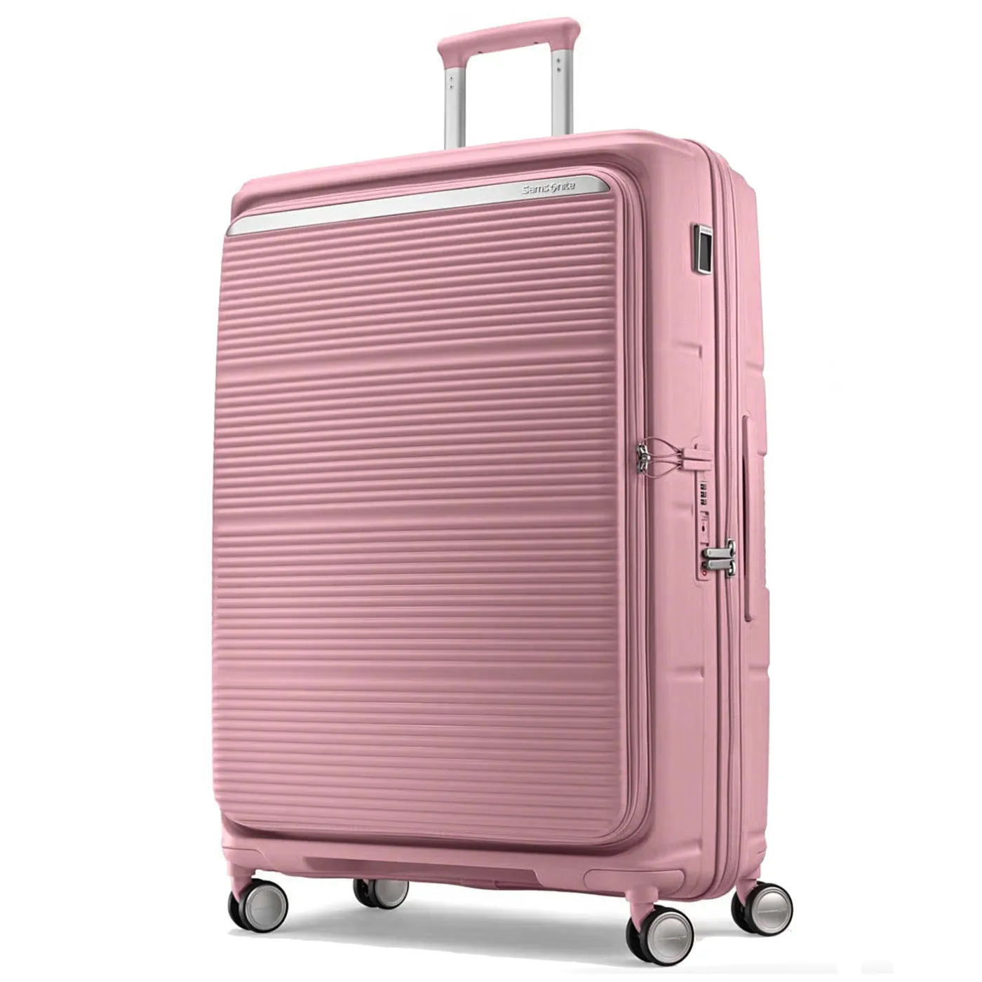 Samsonite Paralux 81 cm Expandable Front Opening Suitcase - Dusty Pink
