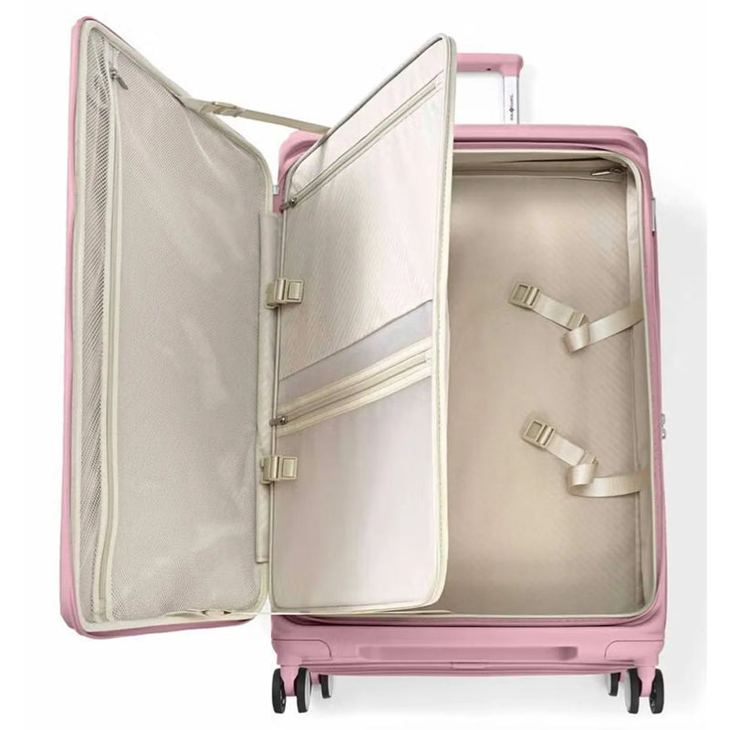 Samsonite Paralux 81 cm Expandable Front Opening Suitcase - Dusty Pink