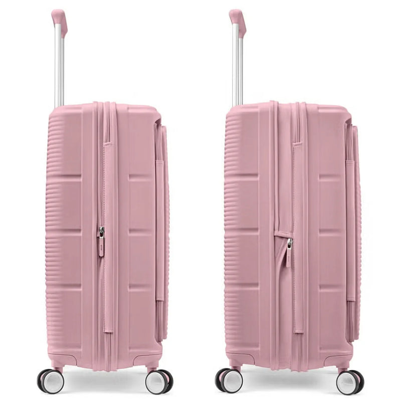 Samsonite Paralux 81 cm Expandable Front Opening Suitcase - Dusty Pink