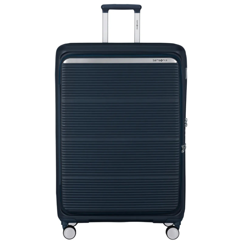 Samsonite Paralux 81 cm Expandable Front Opening Suitcase - Midnight Navy