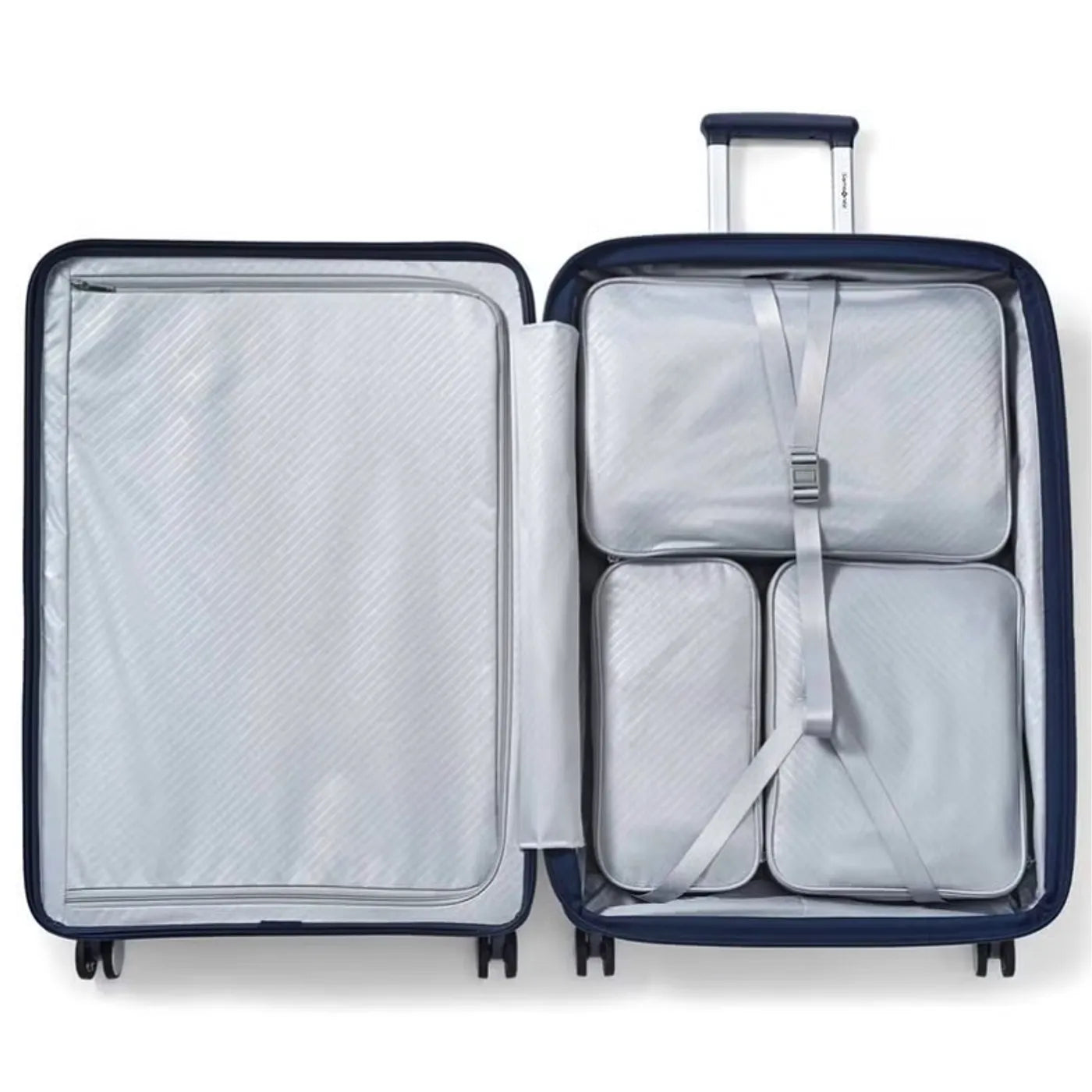 Samsonite Paralux 81 cm Expandable Front Opening Suitcase - Midnight Navy