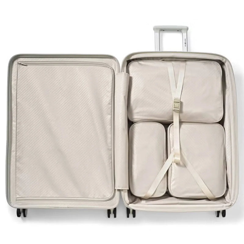 Samsonite Paralux 81 cm Expandable Front Opening Suitcase - Stone Grey