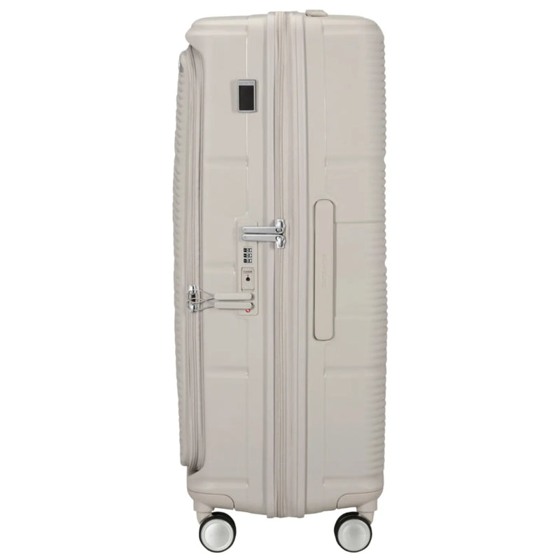 Samsonite Paralux 81 cm Expandable Front Opening Suitcase - Stone Grey