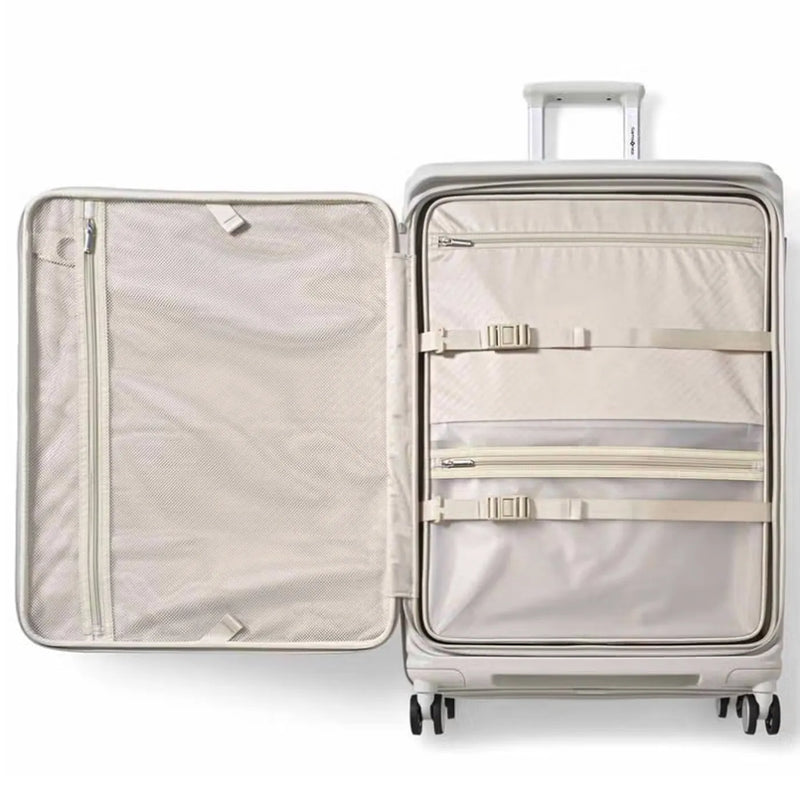 Samsonite Paralux 81 cm Expandable Front Opening Suitcase - Stone Grey