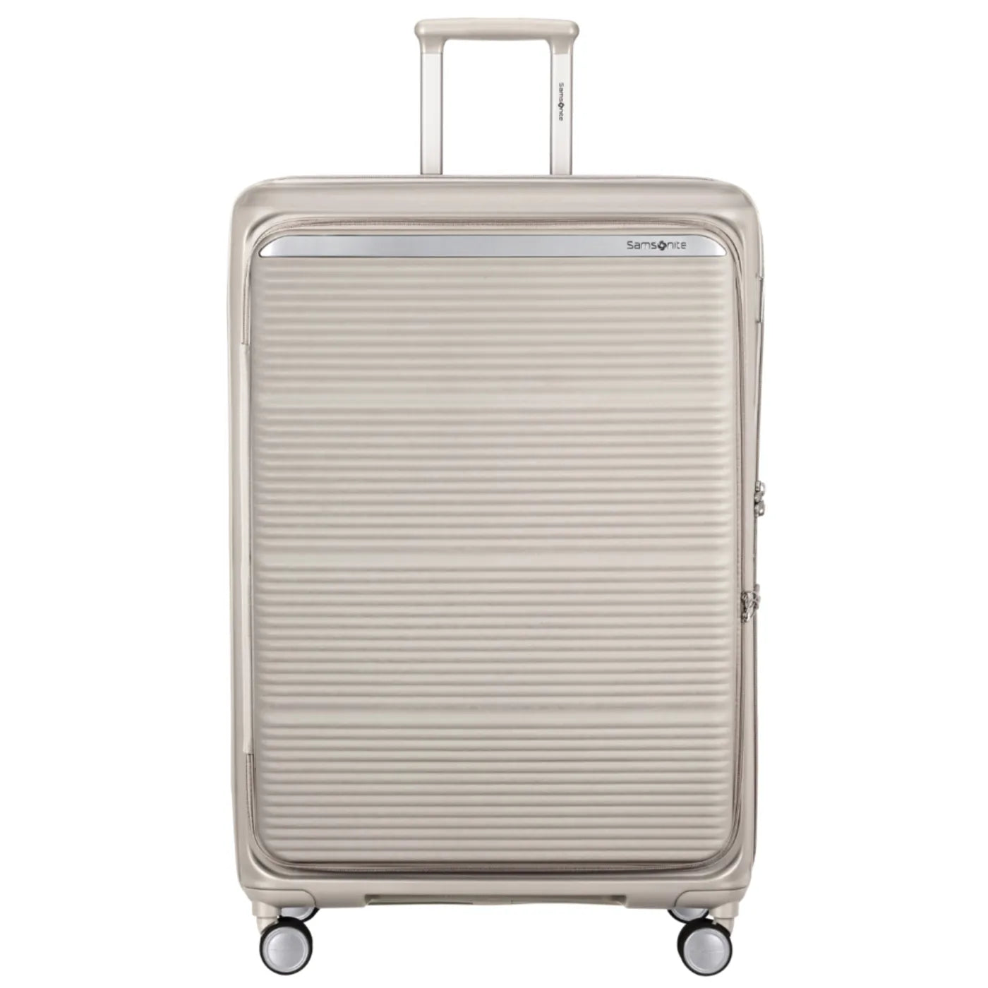 Samsonite Paralux 81 cm Expandable Front Opening Suitcase - Stone Grey