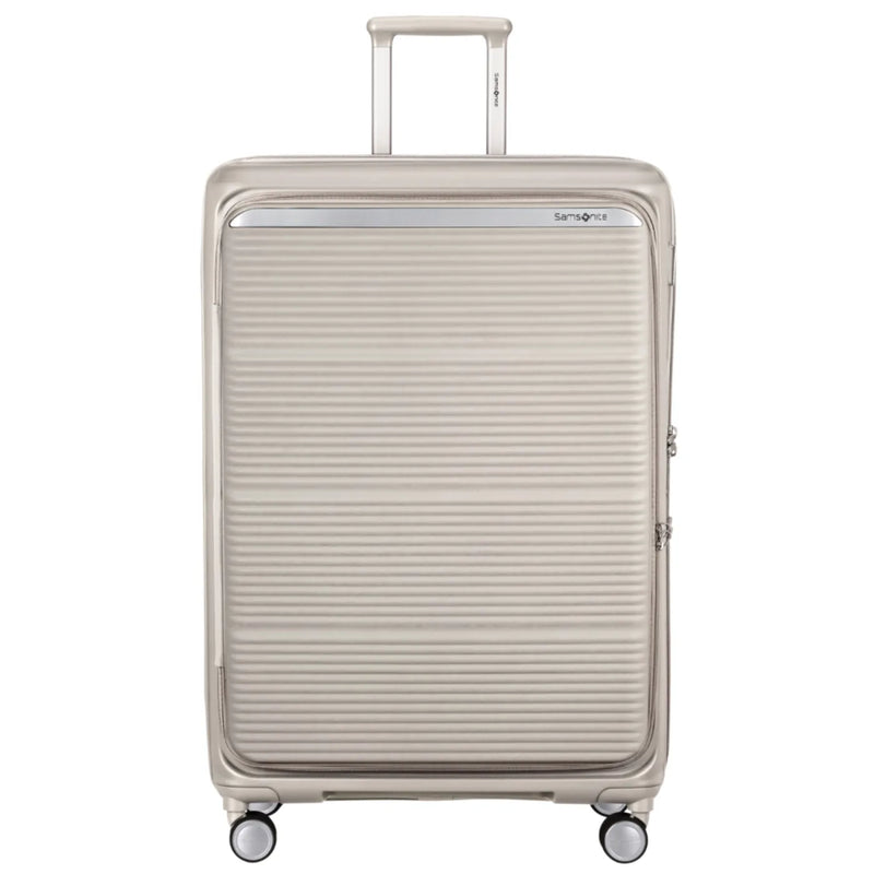 Samsonite Paralux 81 cm Expandable Front Opening Suitcase - Stone Grey