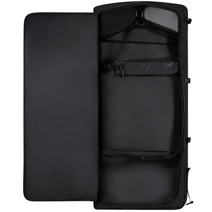 Zipped main body with pocket sleeve and mesh zipped pocket