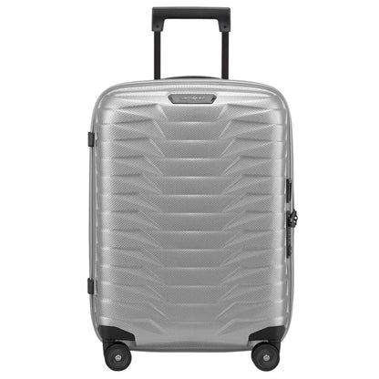 Samsonite Proxis 55cm Expandable 4 Wheel Cabin Spinner Luggage - Silver