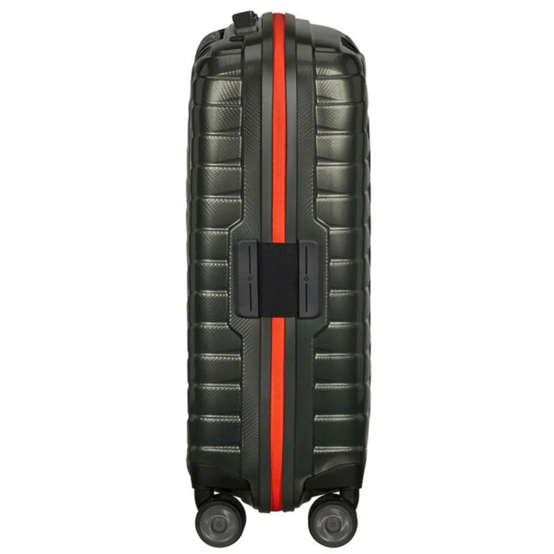 Samsonite Proxis 55cm Expandable 4 Wheel Carry on Suitcase Dark Green / Orange