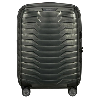 Samsonite Proxis 55cm Expandable 4 Wheel Carry on Suitcase Dark Green / Orange