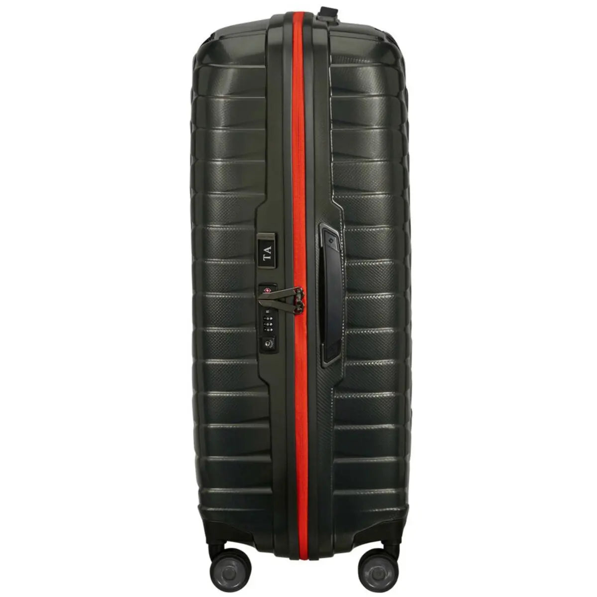 Samsonite Proxis 75cm 4 Wheel Spinner Suitcase Dark Green / Orange