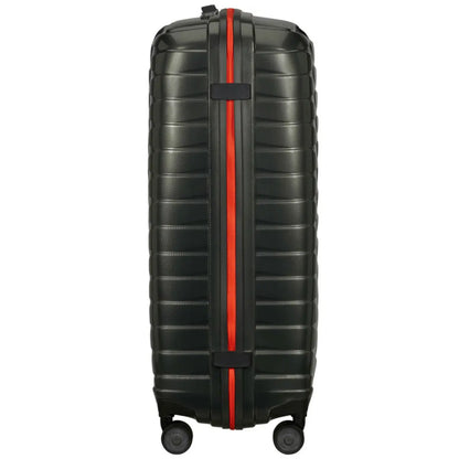 Samsonite Proxis 75cm 4 Wheel Spinner Suitcase Dark Green / Orange