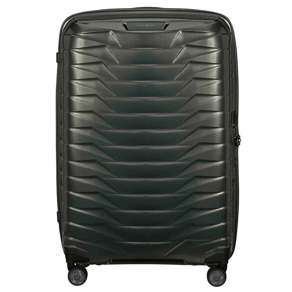 Samsonite Proxis 75cm 4 Wheel Spinner Suitcase Dark Green / Orange