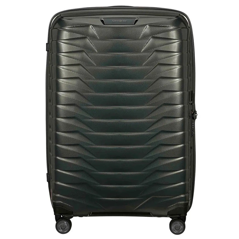 Samsonite Proxis 75cm 4 Wheel Spinner Suitcase Dark Green / Orange
