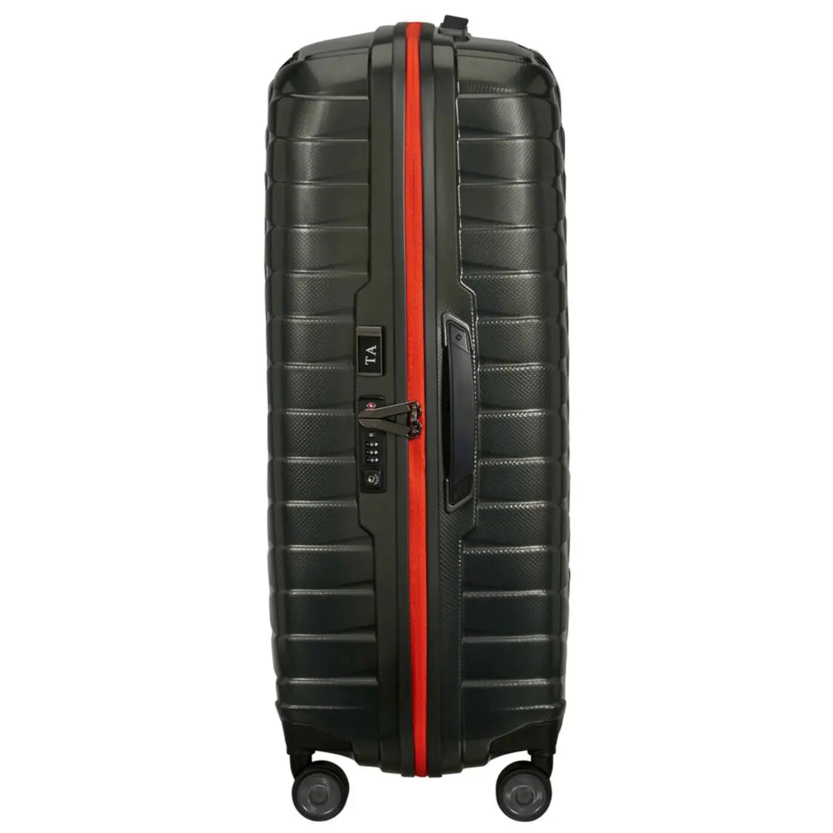 Samsonite Proxis 81 cm 4 Wheel Spinner Suitcase Dark Green / Orange