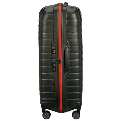 Samsonite Proxis 81 cm 4 Wheel Spinner Suitcase Dark Green / Orange