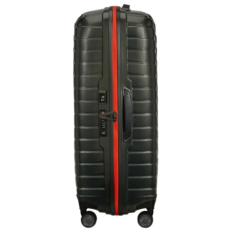 Samsonite Proxis 81 cm 4 Wheel Spinner Suitcase Dark Green / Orange