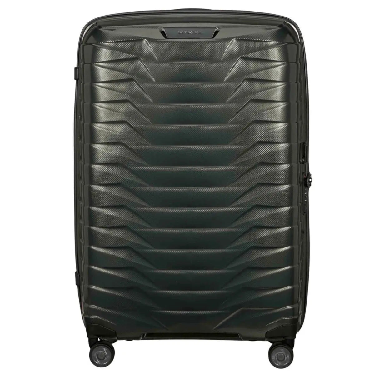 Samsonite Proxis 81 cm 4 Wheel Spinner Suitcase Dark Green / Orange