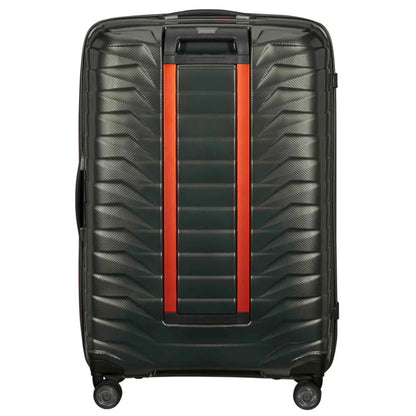 Samsonite Proxis 81 cm 4 Wheel Spinner Suitcase Dark Green / Orange