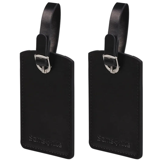 Samsonite Rectangle Luggage Tag (2 Pack) - Black