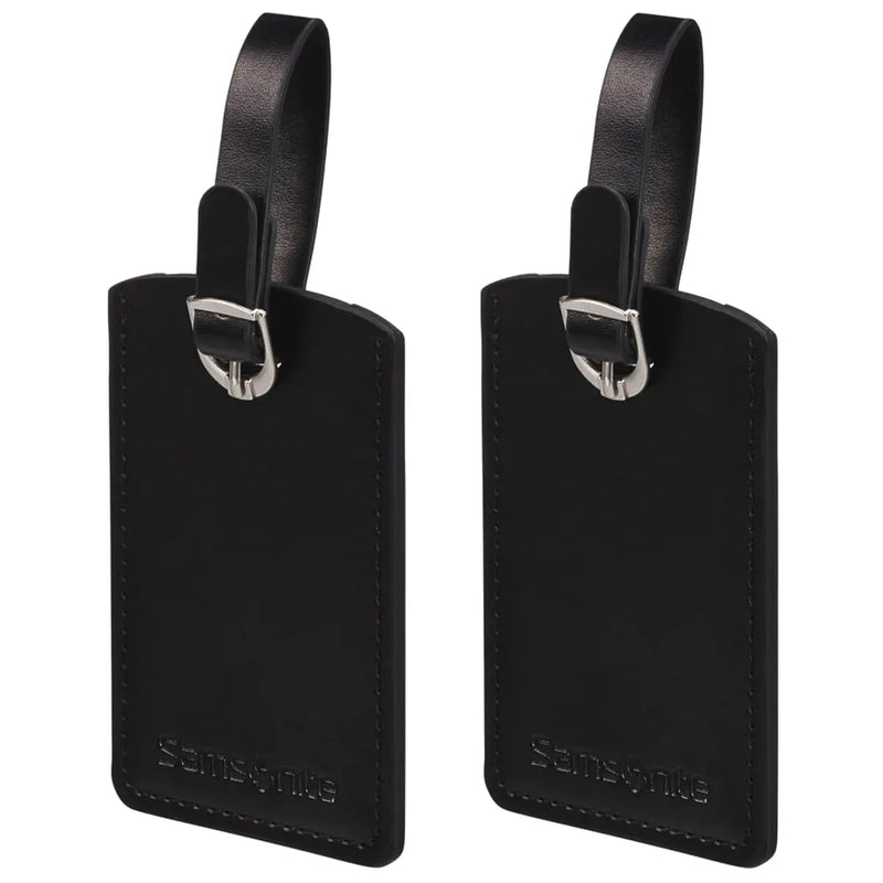 Samsonite Rectangle Luggage Tag (2 Pack) - Black