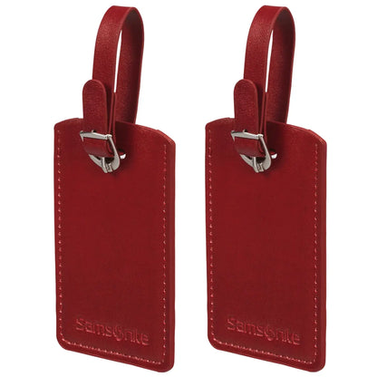 Samsonite Rectangle Luggage Tag (2 Pack) - Red