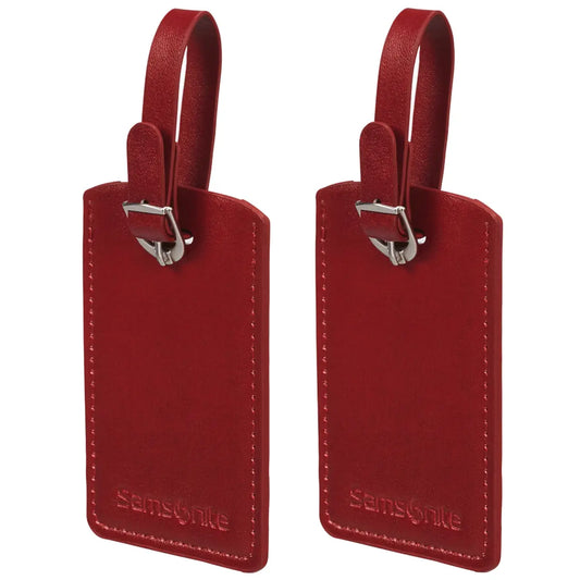 Samsonite Rectangle Luggage Tag (2 Pack) - Red