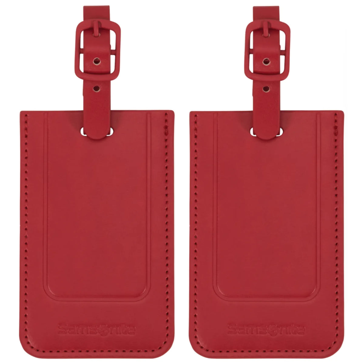 Samsonite Rectangle Luggage Tag (2 Pack) - Red