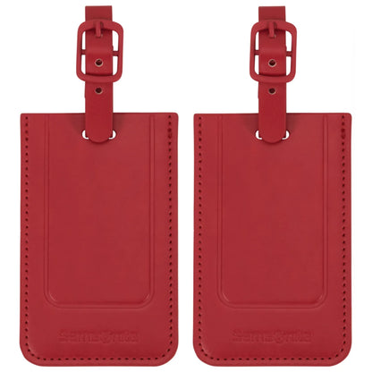 Samsonite Rectangle Luggage Tag (2 Pack) - Red