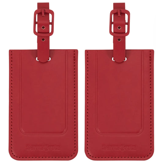 Samsonite Rectangle Luggage Tag (2 Pack) - Red