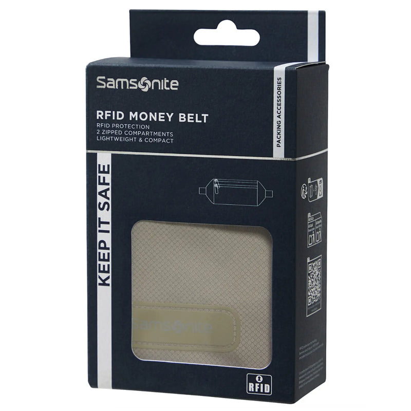 Samsonite RFID Money Belt - Eclipse Grey