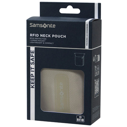 Samsonite RFID Neck Pouch - Eclipse Grey