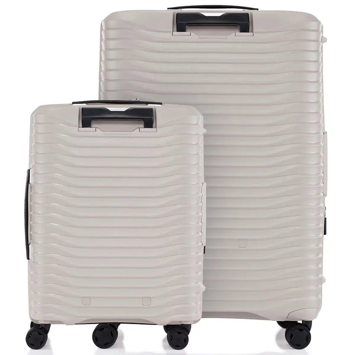 Samsonite Upscape 4-Wheel Expandable 3 Piece Suitcase Set (55 cm 75 cm and Tech Kit) - Stone Grey