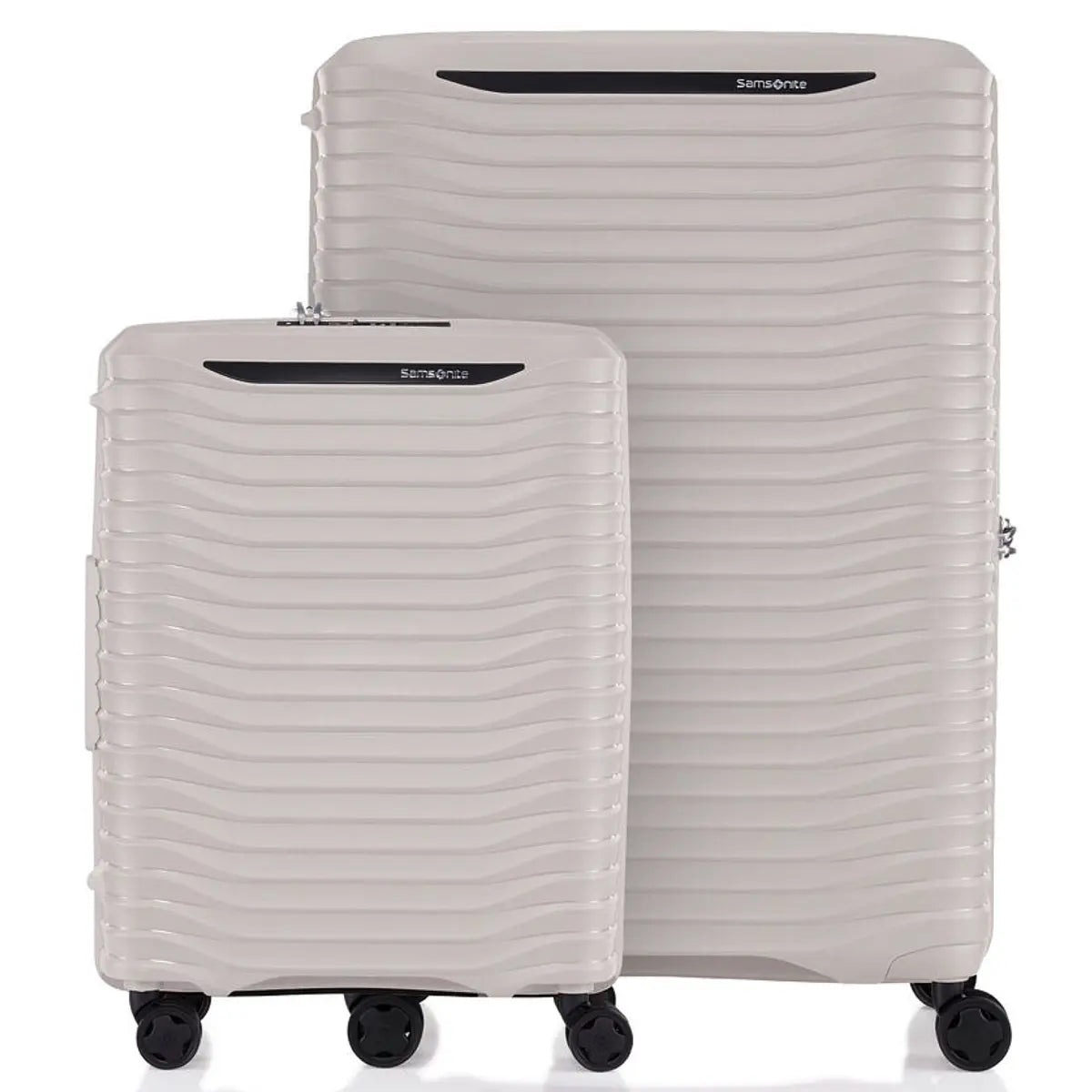 Samsonite Upscape 4-Wheel Expandable 3 Piece Suitcase Set (55 cm 75 cm and Tech Kit) - Stone Grey