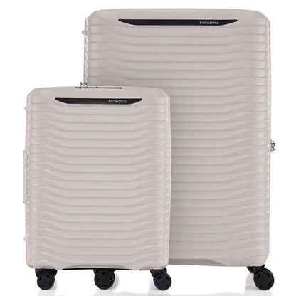 Samsonite Upscape 4-Wheel Expandable 3 Piece Suitcase Set (55 cm 75 cm and Tech Kit) - Stone Grey