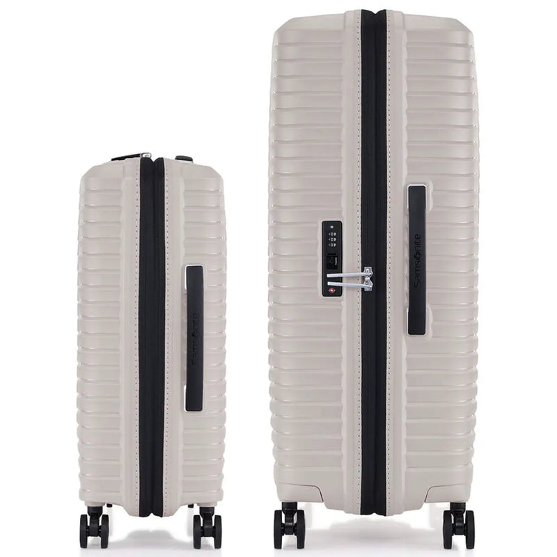 Samsonite Upscape 4-Wheel Expandable 3 Piece Suitcase Set (55 cm 75 cm and Tech Kit) - Stone Grey