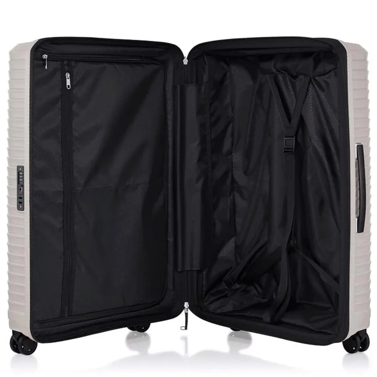 Samsonite Upscape 4-Wheel Expandable 3 Piece Suitcase Set (55 cm 75 cm and Tech Kit) - Stone Grey