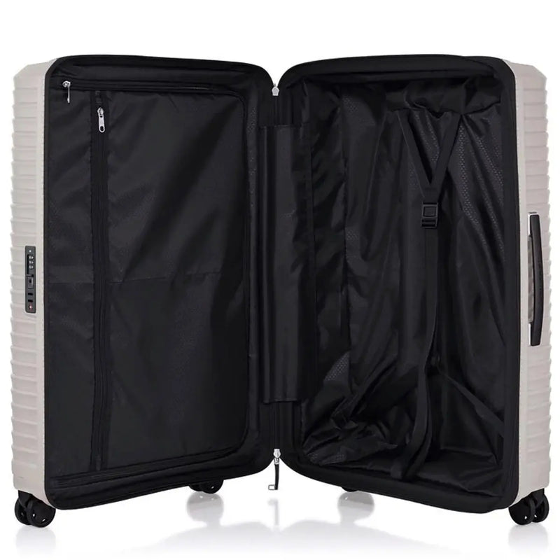 Samsonite Upscape 4-Wheel Expandable 3 Piece Suitcase Set (55 cm 75 cm and Tech Kit) - Stone Grey