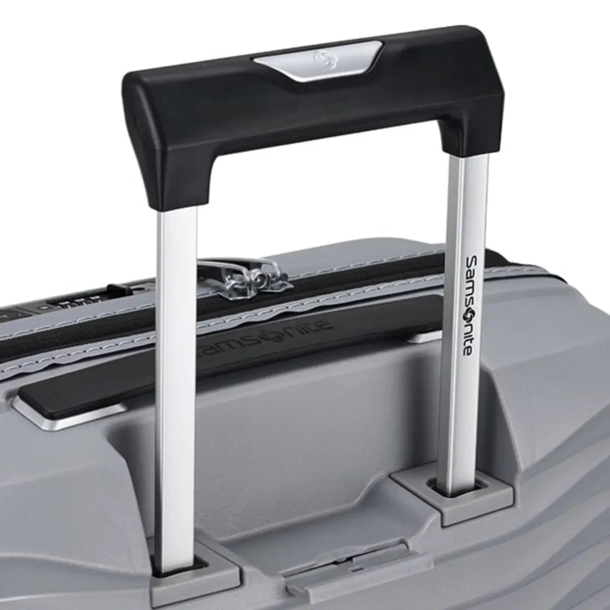 Samsonite Upscape 55cm Expandable 4 Wheel Cabin Spinner Suitcase Platinum