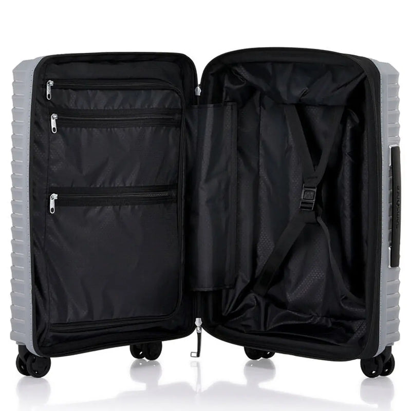 Samsonite Upscape 55cm Expandable 4 Wheel Cabin Spinner Suitcase - Platinum