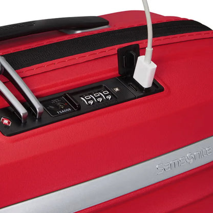 Samsonite Upscape 55cm Expandable 4 Wheel Cabin Spinner Suitcase - Ruby Red