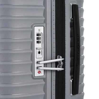 Samsonite Upscape 81 cm Expandable 4 Wheel Spinner Suitcase Platinum