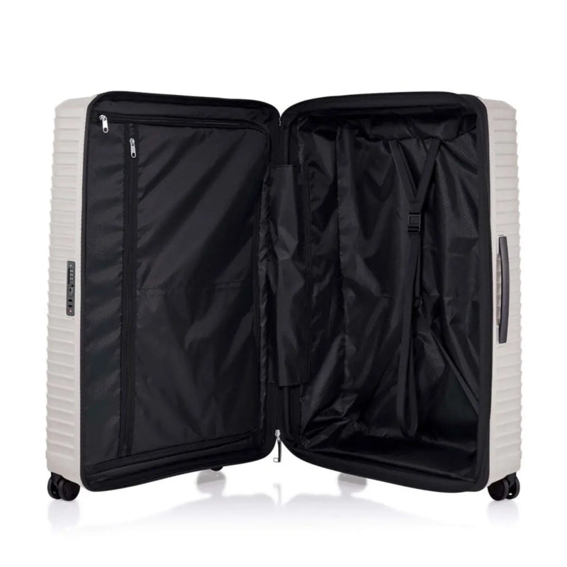 Zippered divider pad with pockets and adjustable cross ribbons