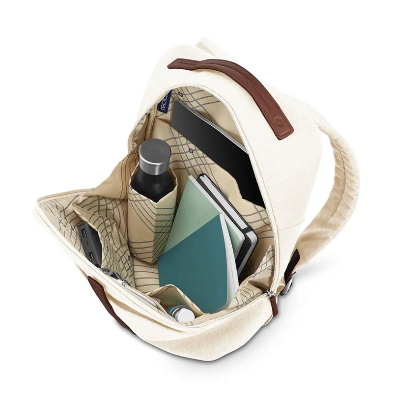 Front wall organization features a zippered storage pocket, 2 slip storage pockets and 2 pen sleeves
