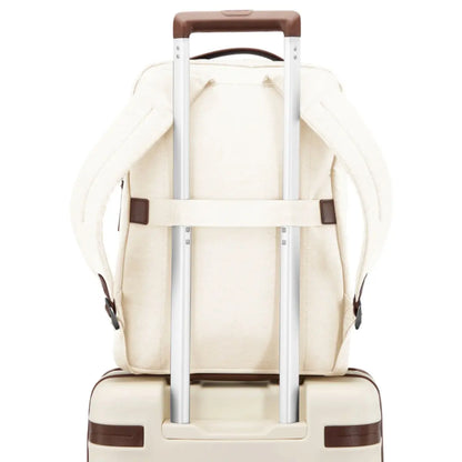 Luggage sleeve on the rear of the bag (luggage not included)