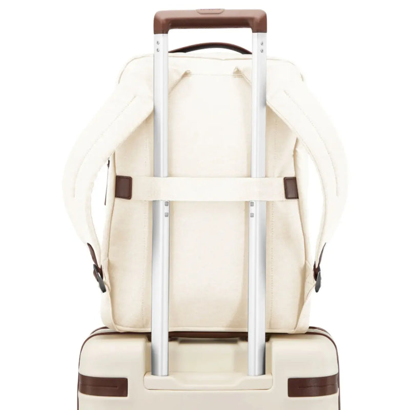 Luggage sleeve on the rear of the bag (luggage not included)