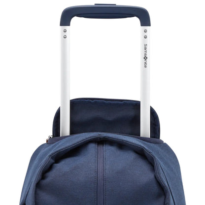 Pull handle stores away in zippered compartment when not in use