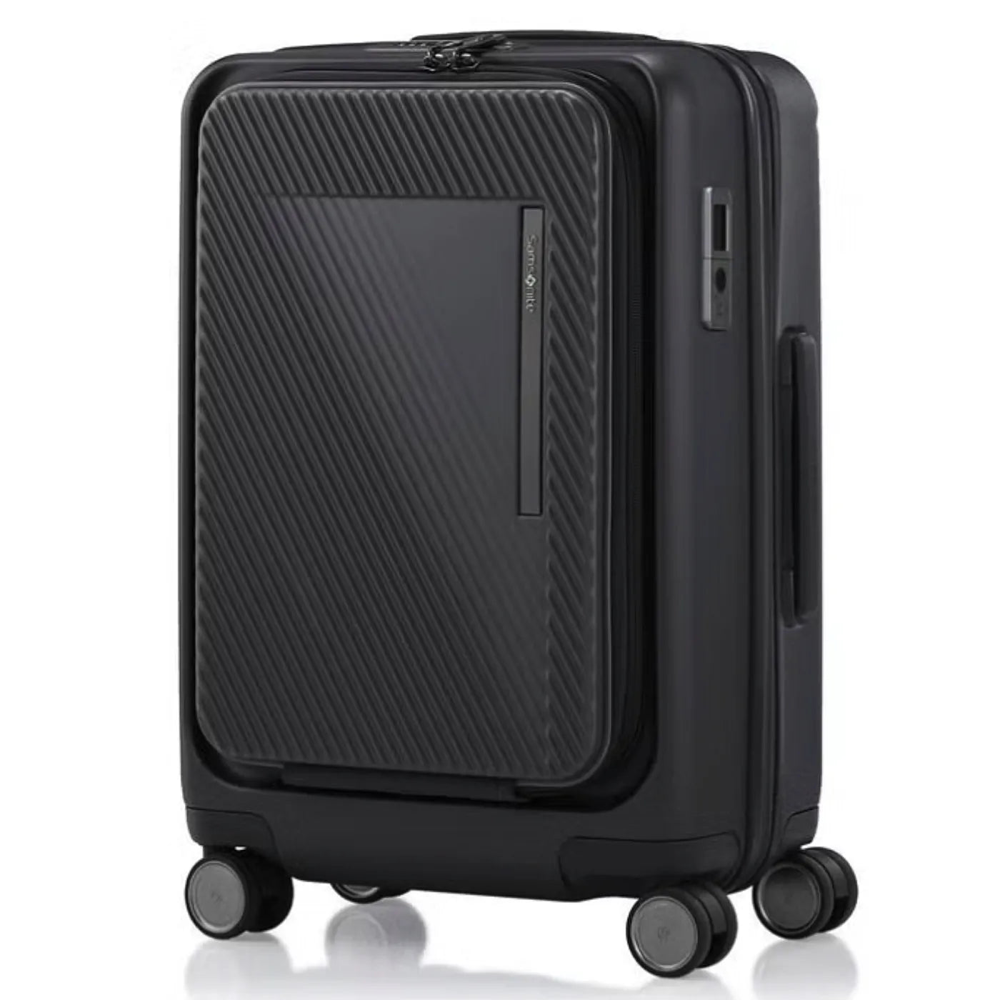 Samsonite Zipprix FT 55 cm Expandable Cabin Suitcase with Waypoint Smart Tag - Black