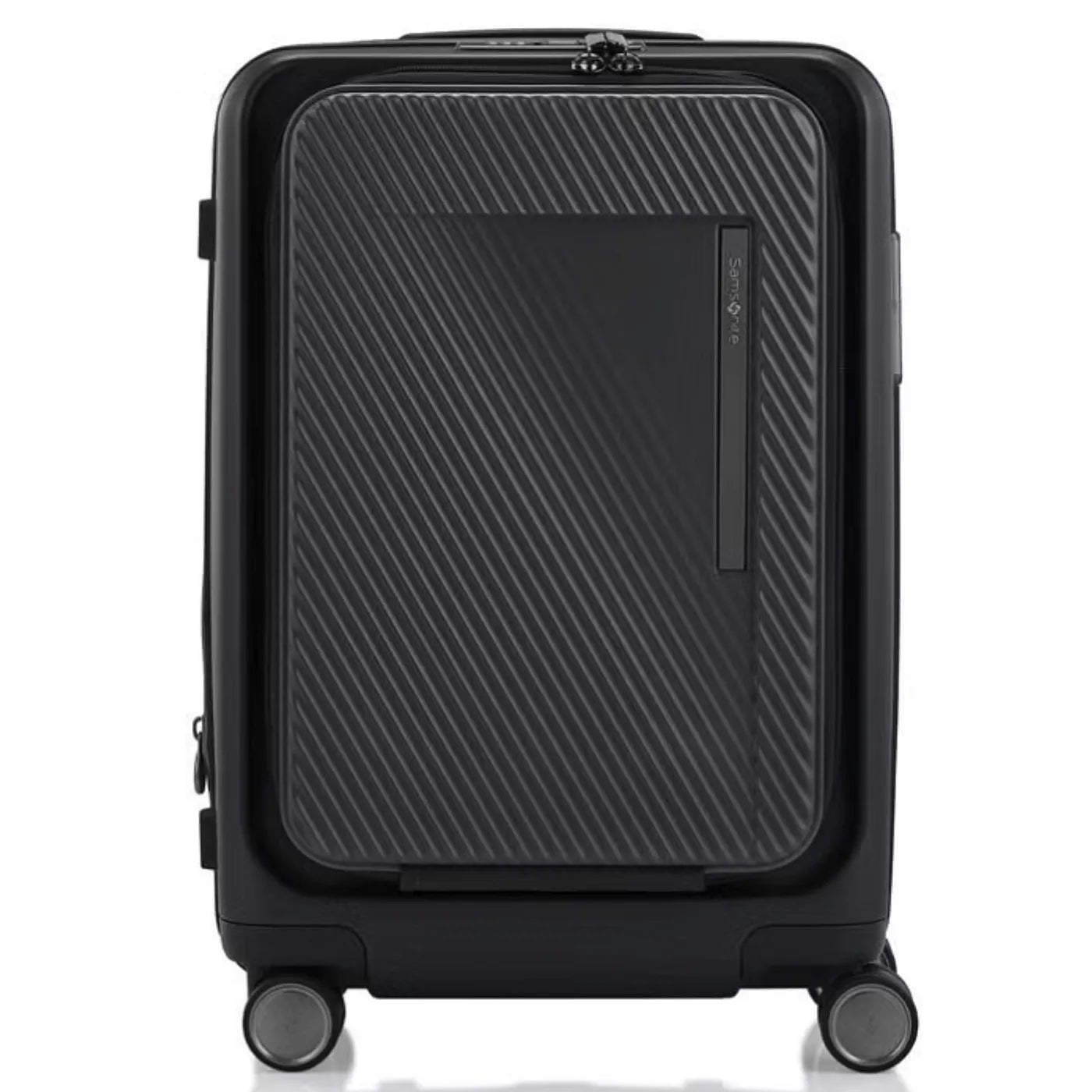 Samsonite Zipprix FT 55 cm Expandable Cabin Suitcase with Waypoint Smart Tag - Black