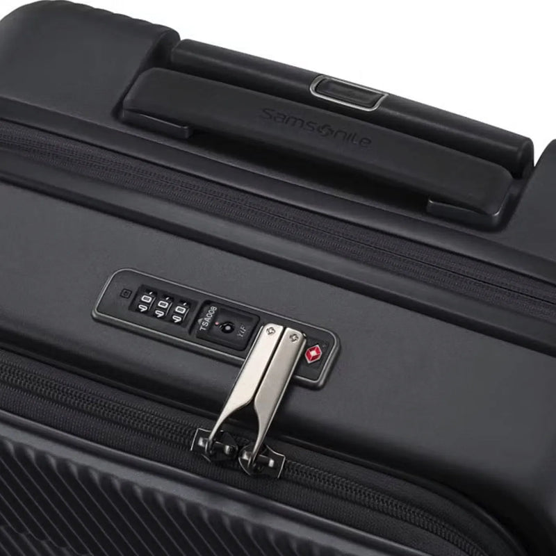 Samsonite Zipprix FT 55 cm Expandable Cabin Suitcase with Waypoint Smart Tag - Black
